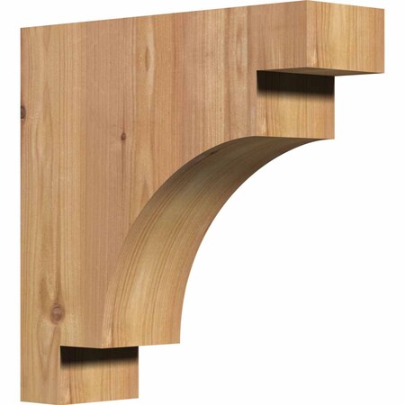 Ekena Millwork Mediterranean Smooth Corbel, Western Red Cedar, 3 1/2"W x 12"D x 12"H COR04X12X12MED00SWR